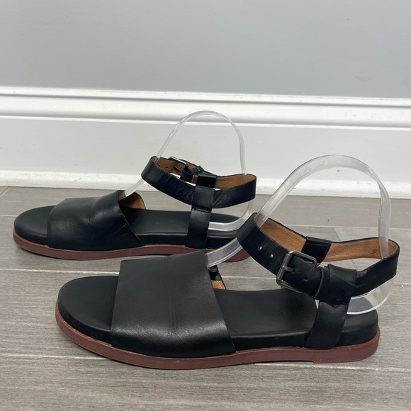 Madewell The Noelle Ankle Strap Flat Black Minimalist Shoes Sandals ND986 7.5 - Picture 4 of 13